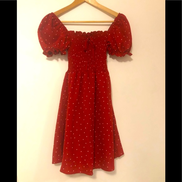 Polka dot mini dress - Picture 1 of 3